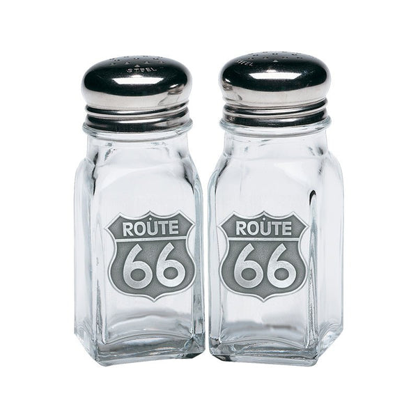Route 66 Salt & Pepper Shakers- Fine Pewter Gifts - Heritage Metalworks ...