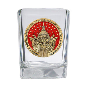 Trump & Vance Inauguration 2025 Square Shot 24K Gold Plated Limited Edition