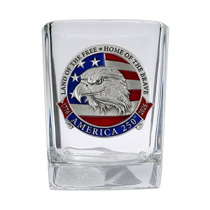 America's 250th Anniversary Eagle Head with Flag Square Shot - Heritage Metalworks, Inc.