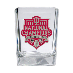 2025 - 26 Indiana National Champ Square Shot Glass - Heritage Metalworks, Inc.