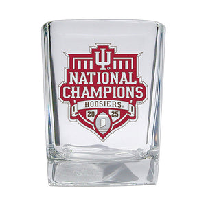 2025-26 Indiana National Champ Square Shot Glass