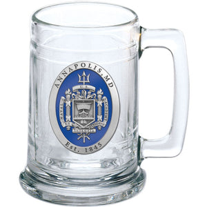 United States Naval Academy Crest Stein