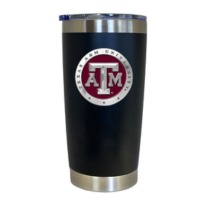Texas A&M University Chrome Thermal Drink, 20 oz - Heritage Metalworks, Inc.