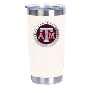 Texas A&M University Chrome Thermal Drink - Heritage Metalworks, Inc.