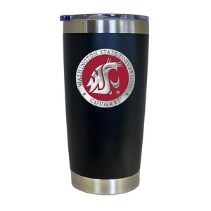Washington State University Chrome Thermal Drink - Heritage Metalworks, Inc.