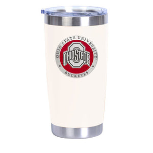 Ohio State University Chrome Thermal Drink - Heritage Metalworks, Inc.