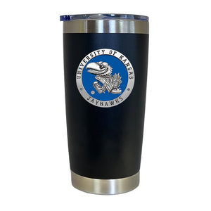 University of Kansas Chrome Thermal Drink - Heritage Metalworks, Inc.