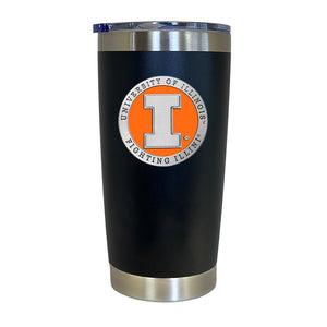 University of Illinois Chrome Thermal Drink, 20 oz - Heritage Metalworks, Inc.
