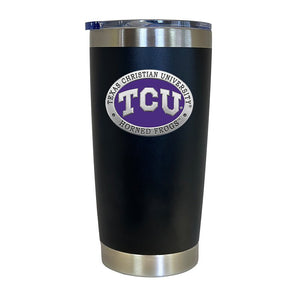 Texas Christian University Chrome Thermal Drink, 20 oz - Heritage Metalworks, Inc.
