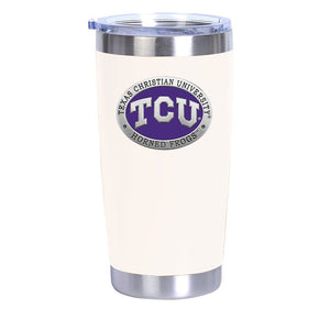 Texas Christian University Chrome Thermal Drink - Heritage Metalworks, Inc.