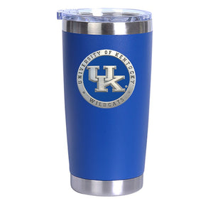 University of Kentucky UK Logo Chrome Thermal Drink - Heritage Metalworks, Inc.