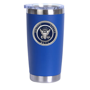 Navy Chrome Thermal Drink, 20 oz - Heritage Metalworks, Inc.