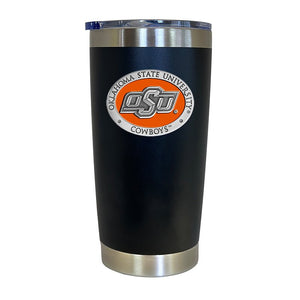 Oklahoma State University Chrome Thermal Drink, 20 oz - Heritage Metalworks, Inc.