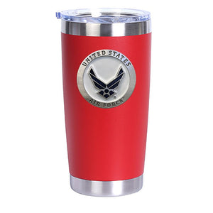 Air Force Wings Chrome Thermal Drink - Heritage Metalworks, Inc.