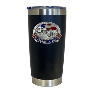 America's 250th Anniversary Mount Rushmore Chrome Thermal Drink - Heritage Metalworks, Inc.