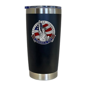 America's 250th Anniversary Statue of Liberty Chrome Thermal Drink - Heritage Metalworks, Inc.