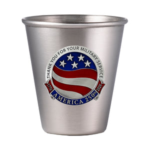 America's 250th Anniversary TYFYMS Stainless Steel Tapered Shot
