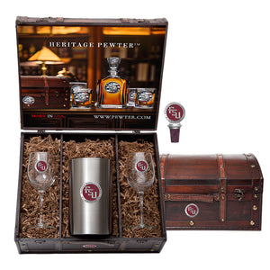 Florida State University FSU Logo Wine Chest Set