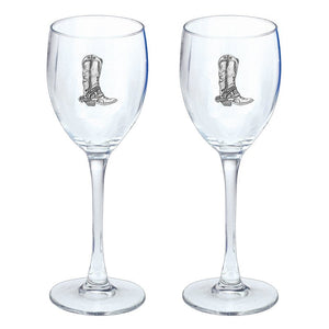Cowboy Boot Goblets (Set of 2) - Heritage Metalworks, Inc.