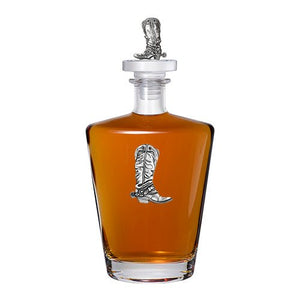 Cowboy Boot Royal Decanter with 3D Top - Heritage Metalworks, Inc.