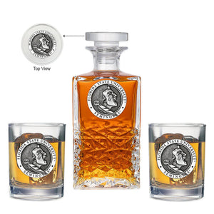 Florida State University Seminoles Heritage Decanter with 2 Glasses - Heritage Metalworks, Inc.