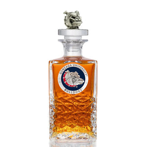 Gonzaga University Heritage Decanter with 3D Top - Heritage Metalworks, Inc.