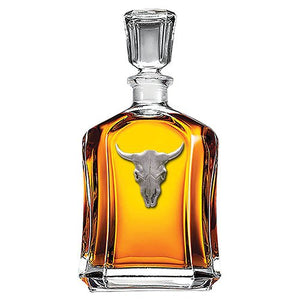 Longhorn Skull Capitol Decanter - Heritage Metalworks, Inc.