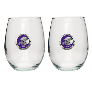LSU National Champions 2019 Stemless Goblet (Set of 2) - Heritage Metalworks, Inc.