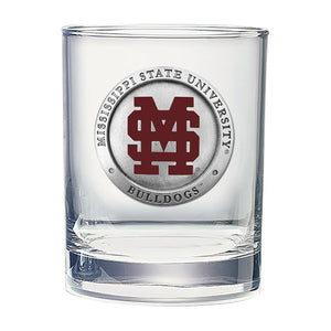 Mississippi State Baseball Logo Old Fashioned Glass - Heritage Metalworks, Inc.