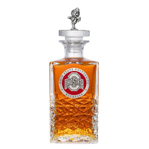 Ohio State University Heritage Decanter with 3D Top - Heritage Metalworks, Inc.