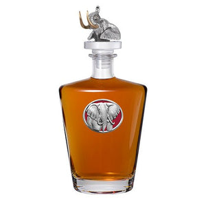 Red Elephant Royal Decanter with 3D Top - Heritage Metalworks, Inc.