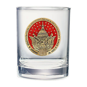 Trump & Vance Inauguration 2025 Double Old Fashioned Glass 24K Gold Plated Limited Edition - Heritage Metalworks, Inc.