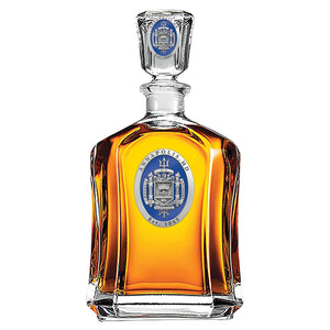 United States Naval Academy Crest Capitol Decanter - Heritage Metalworks, Inc.
