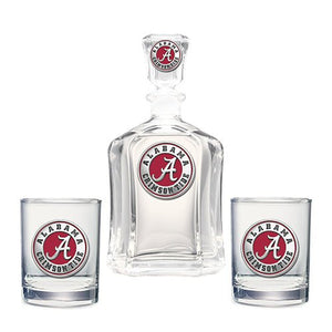 University of Alabama Container with 2 Glasses - Heritage Metalworks, Inc.