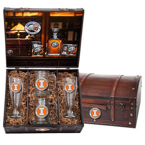 University of Illinois Beer Chest Set - Heritage Metalworks, Inc.
