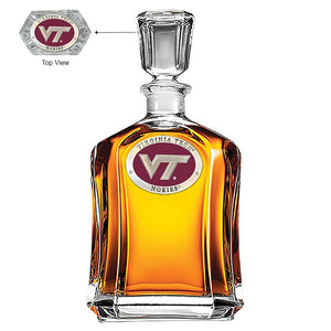 Virginia Tech University VT Logo Capitol Decanter - Heritage Metalworks, Inc.