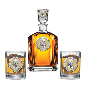 Wake Forest University Capitol Decanter with 2 Glasses - Heritage Metalworks, Inc.