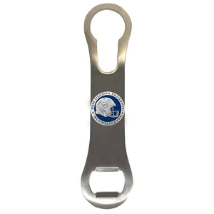 West Virginia University Helmet Bottle Opener - Heritage Metalworks, Inc.