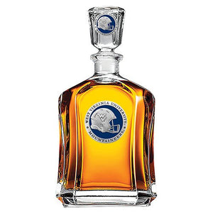 West Virginia University Helmet Capitol Decanter - Heritage Metalworks, Inc.
