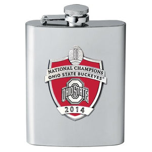 2014 Ohio State Football Championship Flask - Heritage Metalworks, Inc.