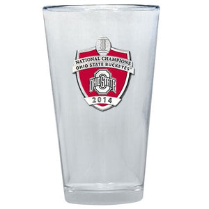 2014 Ohio State Football Championship Pint Glass - Heritage Metalworks, Inc.