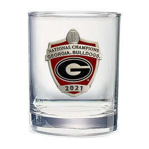 2021 Georgia Football Championship Double Old Fashioned Glass - Heritage Metalworks, Inc.