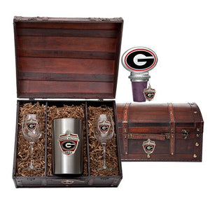 2021 Georgia Football Championship Wine Chest Set - Heritage Metalworks, Inc.