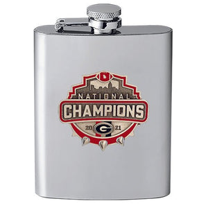 2021 Georgia Official Champion Logo Flask - Heritage Metalworks, Inc.