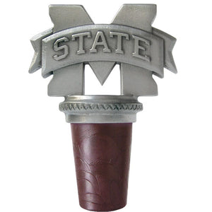 Mississippi State University "M" Logo Bottle Stopper