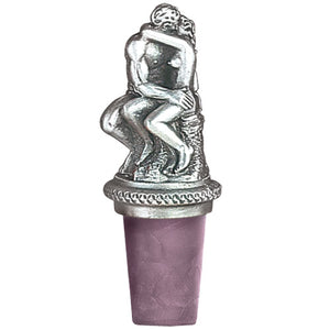 Pewter Kiss Wine Bottle Stopper for Valentines day