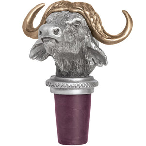 Cape Buffalo Bottle Stopper