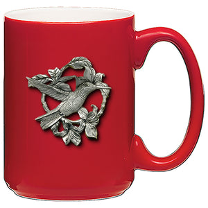 Pewter Hummingbird Coffee Mug for Valentines Day