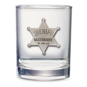 Sheriff Mayberry Double Old Fashioned Glass