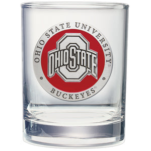 Ohio State University Double Old Fashioned Glass